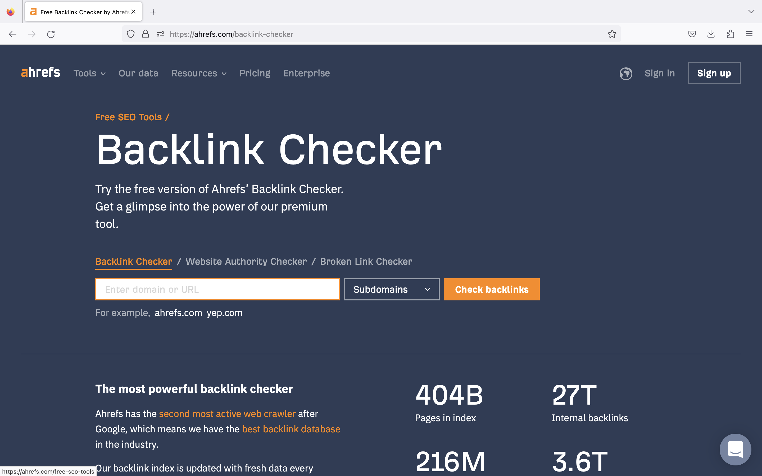 Backlink Checker